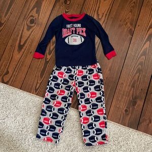 Carter’s football PJs